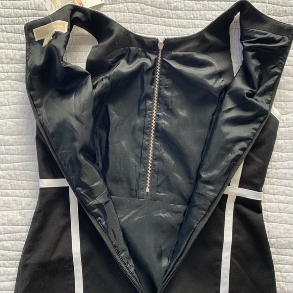 Michael Michael Kors Sleeveless Lined Black & White Dress NWT Size 2P #0365 - Picture 3 of 8